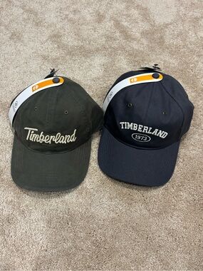 Timberland 2-Pack Baseball Caps - Olive Green & Navy